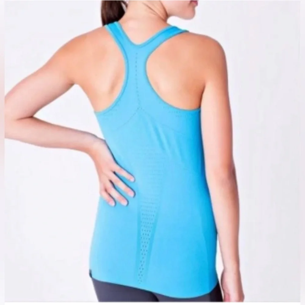 NWT / Ivivva Lululemon Blue Kayak Warp To The Future Tank / B001 - Picture 3 of 6